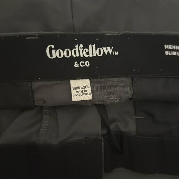 Goodfellow HENNEPIN TECH slim pants wrinkle resist charcoal grey - Picture 4 of 7